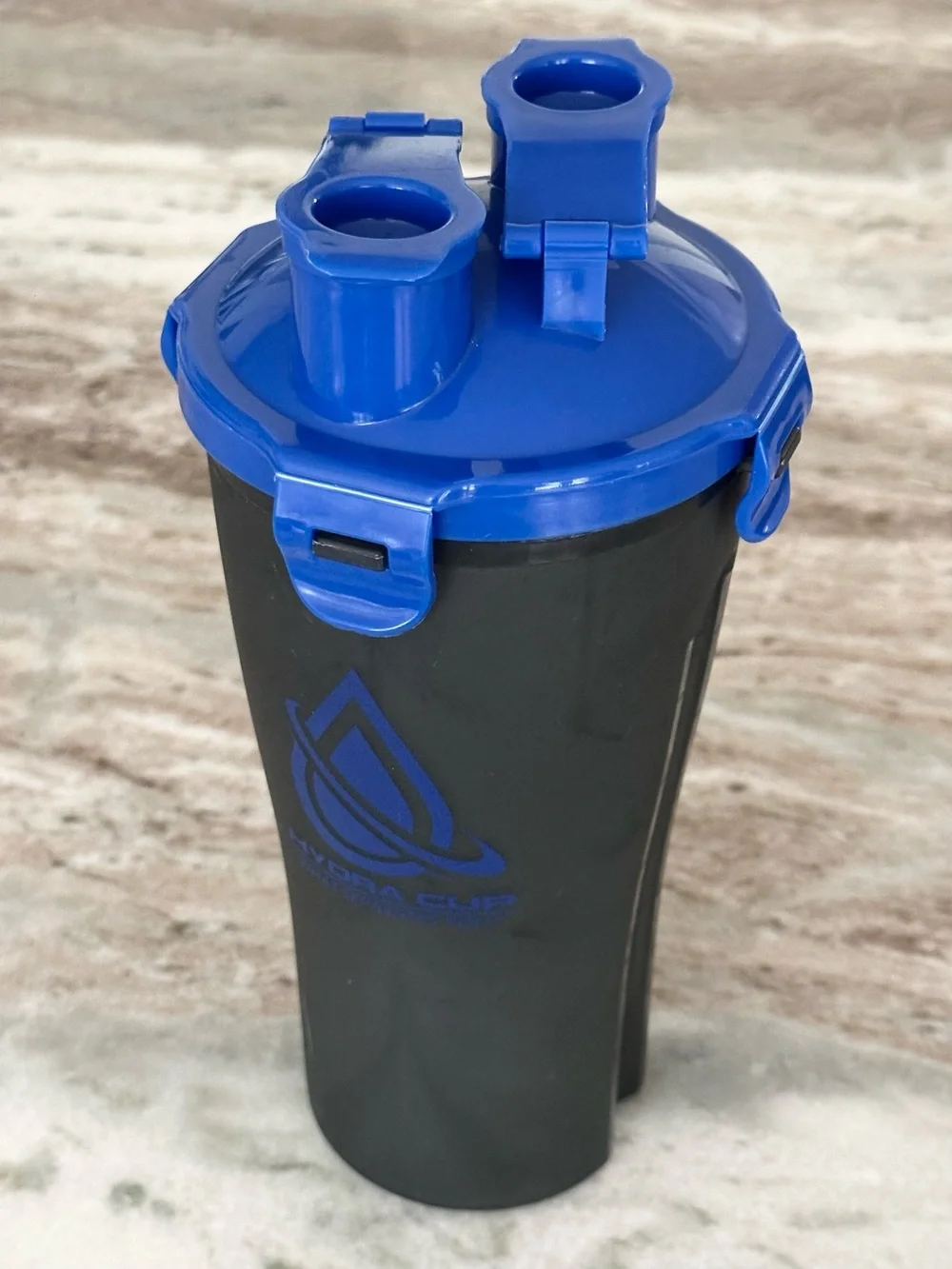 Hydra Cup Dual Shaker - Made in the USA Travel Multi Compartment Workout Bottle